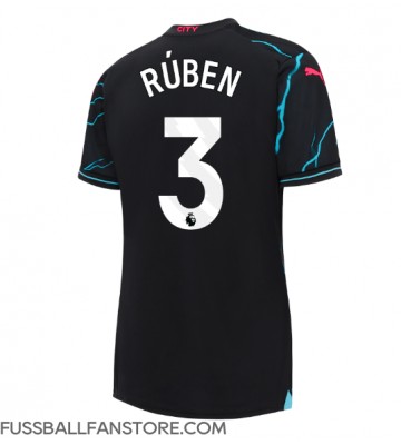Manchester City Ruben Dias #3 Replik 3rd trikot Damen 2023-24 Kurzarm